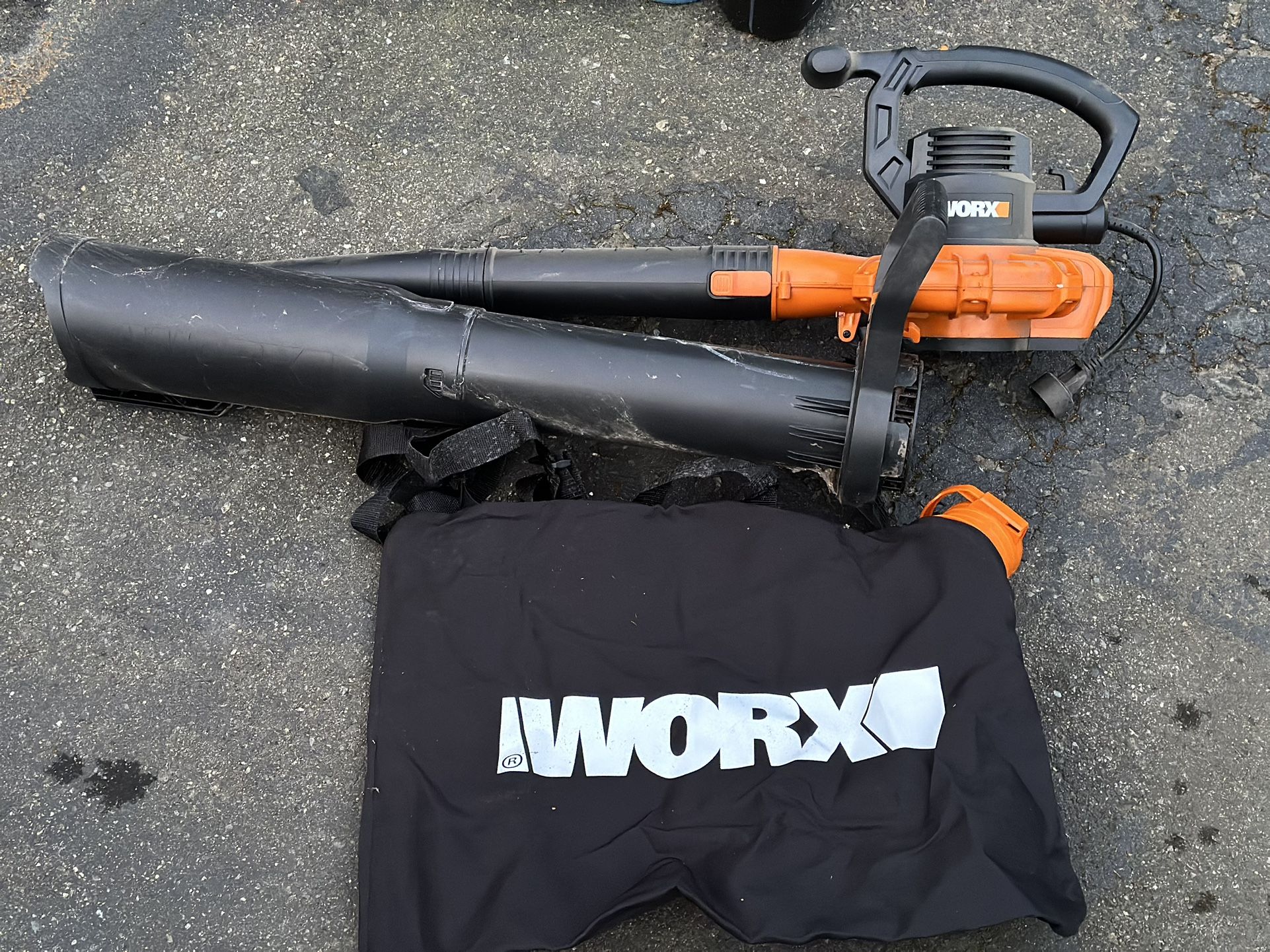 Worx WG518 12 Amp 2-Speed Electric Leaf Blower/Mulcher/Vacuum