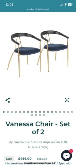 Vanessa Chair (1) By Lumisource