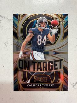 Colston Loveland Rookie 2025 Panini Select On Target Chicago Bears