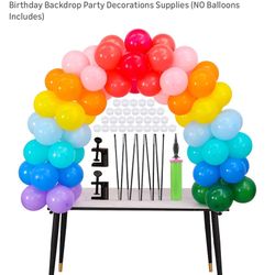  12ft Black Fiber Rod Arch Kit Balloon Arch