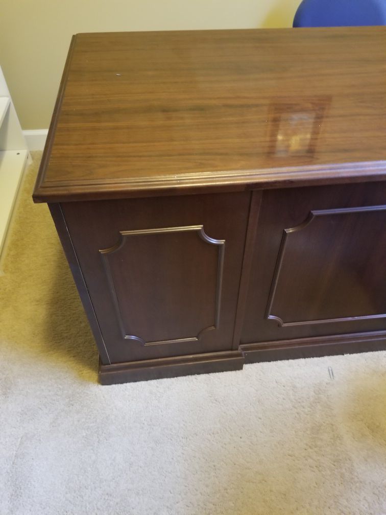 Office Desk and Matching File Cabinet