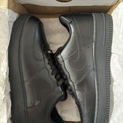 Nike Air Force One Low Top Black 007 1