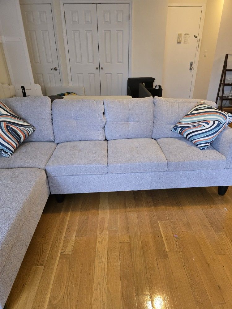 97 Inch Sectional Sofa-11 Mos. Old