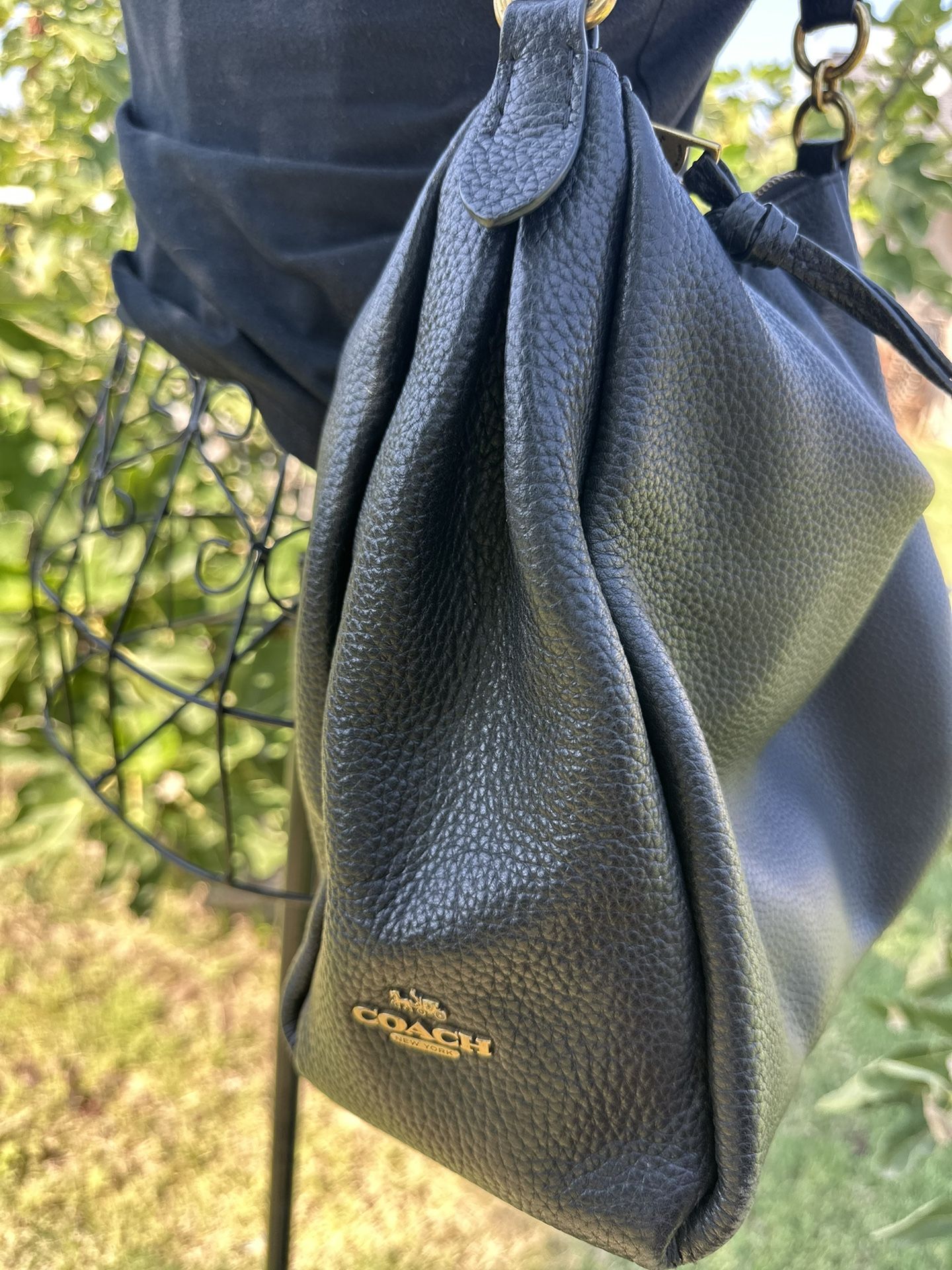 Coach Slouchy Pebbled Leather