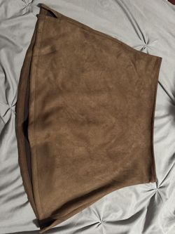 Brown Suade Skirt