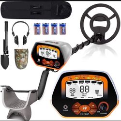 Professional Metal Detector - 5 Modes, Upgraded DSP Chip, 11-inch Waterproof Coil, LCD Display, Adjustable Lever - for Beaches, Shallow Water, Streams