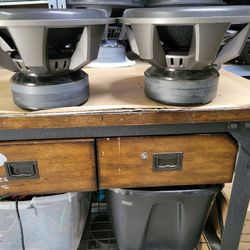 2 Custom 15" Subwoofers
