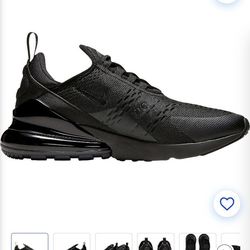 New Nike Air Max 270 casual athletic sneakers blk