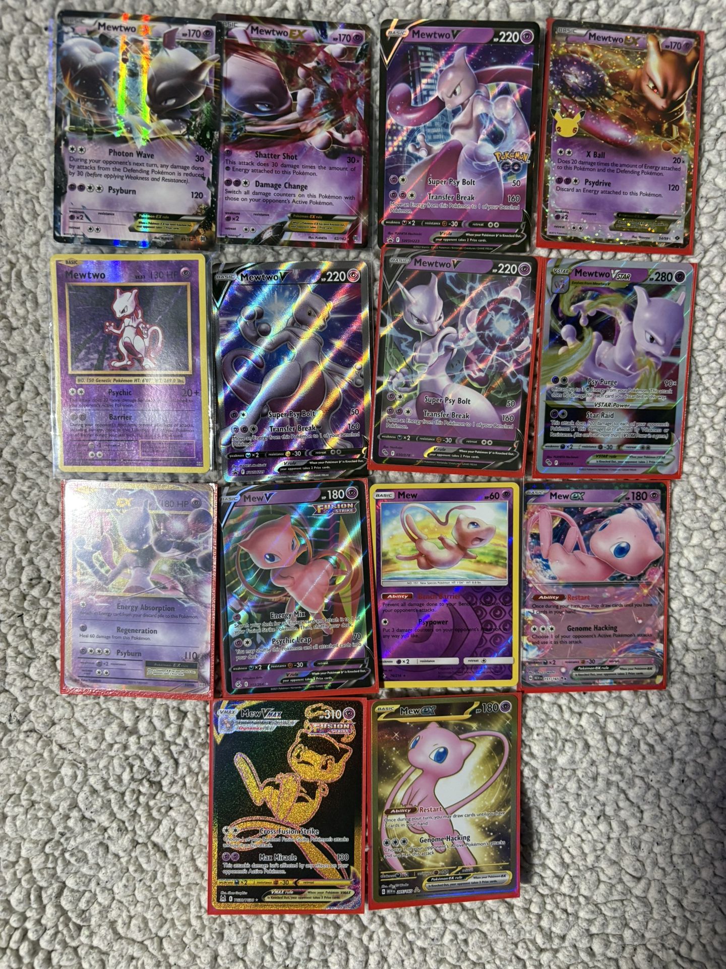 Mew And Mewto Pokemon Lot
