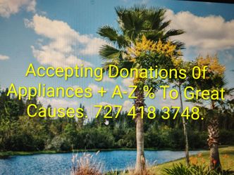 Accepting Donations Of Appliances + A-Z  Musc.