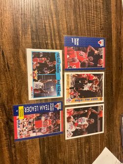5 Michael Jordan basketball cards Chicago Bulls Legend HOF