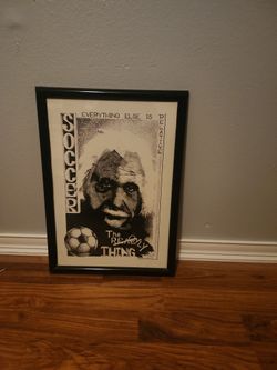 Soccer/Einstein Wall Picture