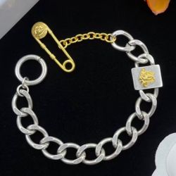 Versace Chain Chunk Bracelet Pin 