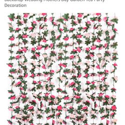 Pink Flower Garland