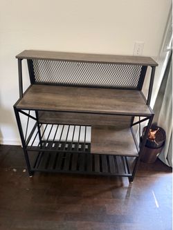 Bar table with storage