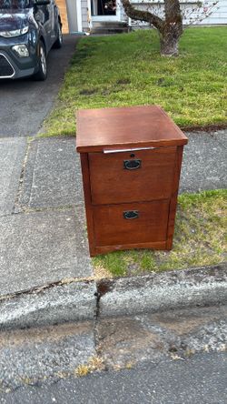Free Solid Wood Filing Cabinet