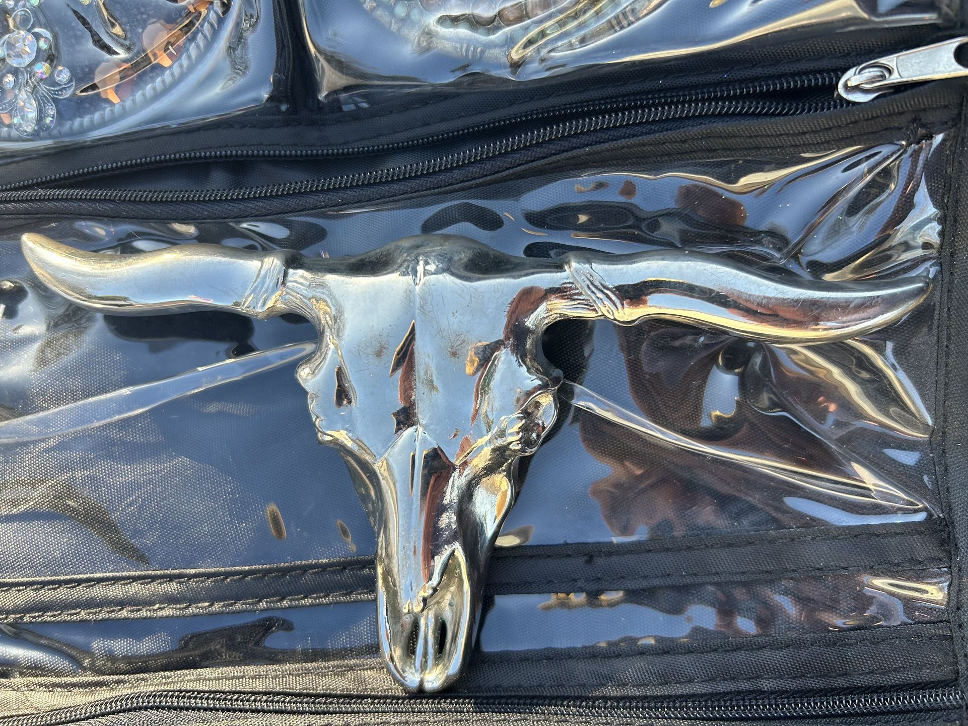 1960s texas longhorn pewter belt buckle