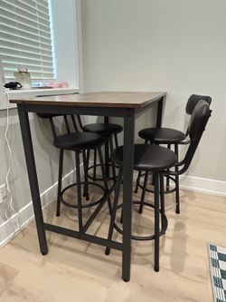 MOVING SALE- Dining table with chairs