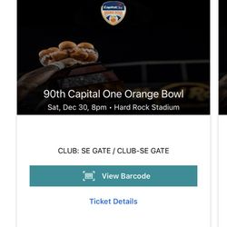 Orange Bowl Tickets 