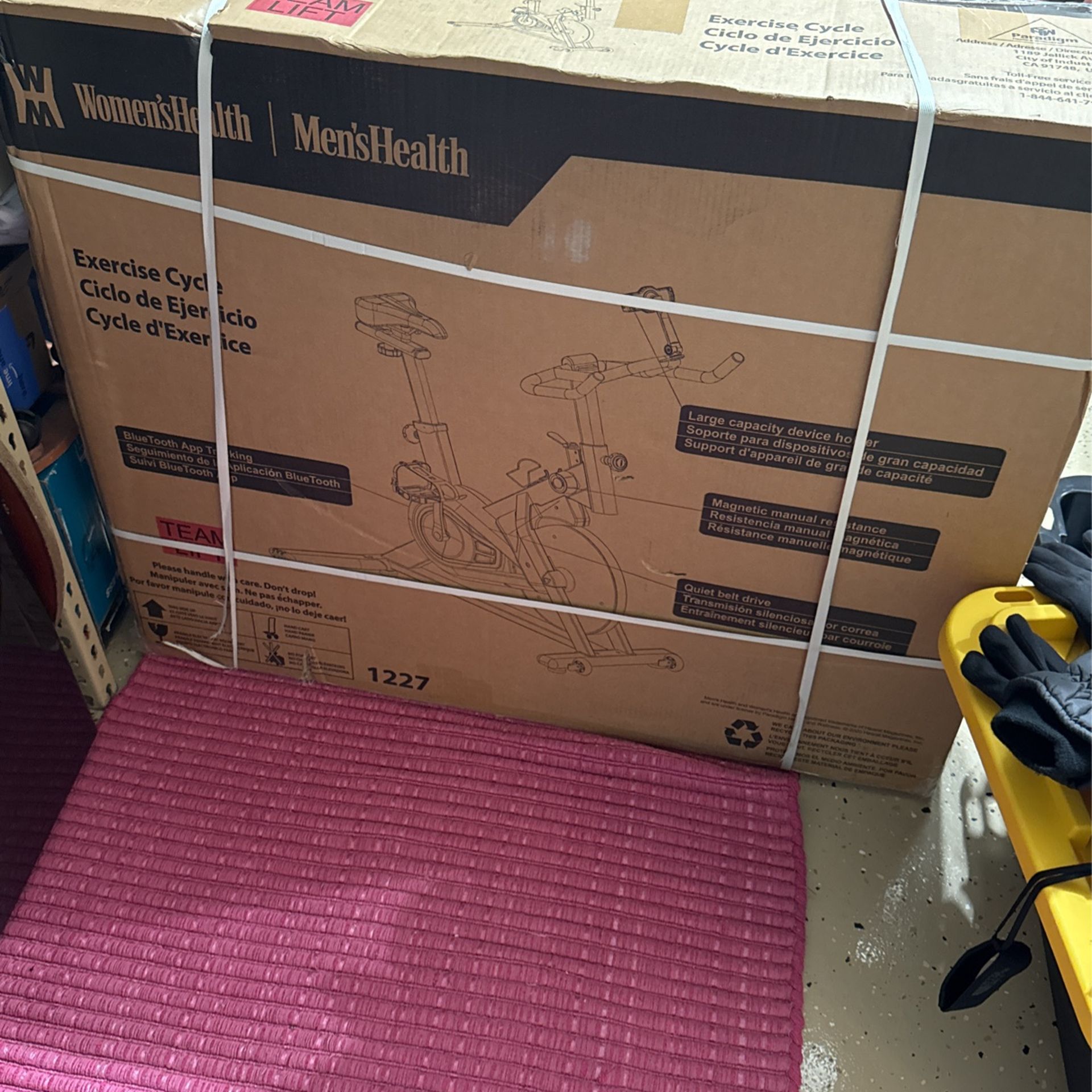 Stationary Bike , New In Box . Open To Trade . I Will Not Reject Any Fair Offer . Clearing My Garage 