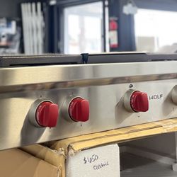 Wolf 48” Gas Stainless Steel Gas RangeTop 