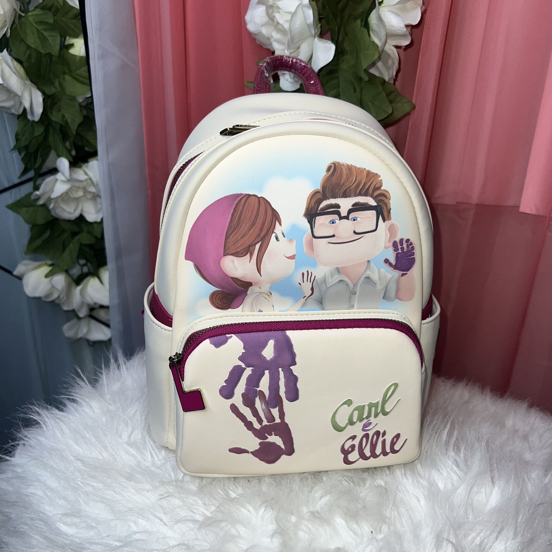 Loungefly Disney Pixar Up Carl & Ellie Mailbox Paint Backpack NYCC