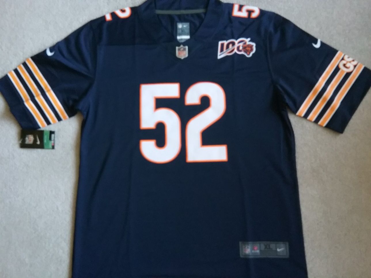 (XL) Chicago Bears Mack Jersey Size Adult XL