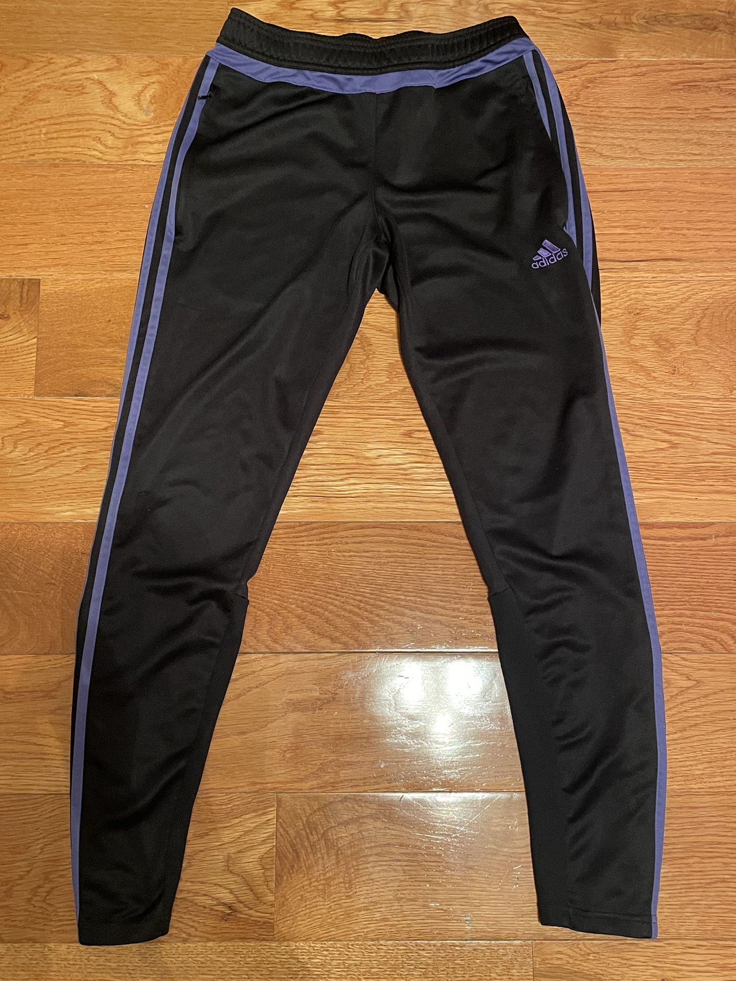 Black And Purple Adidas Sweatpants