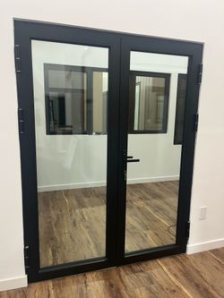 Aluminum French Door 61.5” x 96” | black