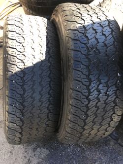 17” 2 used tires 255/65R17 good year