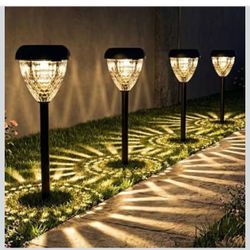 Brandnew Solar Pathway Lights Outdoor - 8-Pack, 6500K LED Landscape Garden Lights, IP65 Waterproof, Tool-Free Auto ON/Off for Garden Yard Patio Walkwa