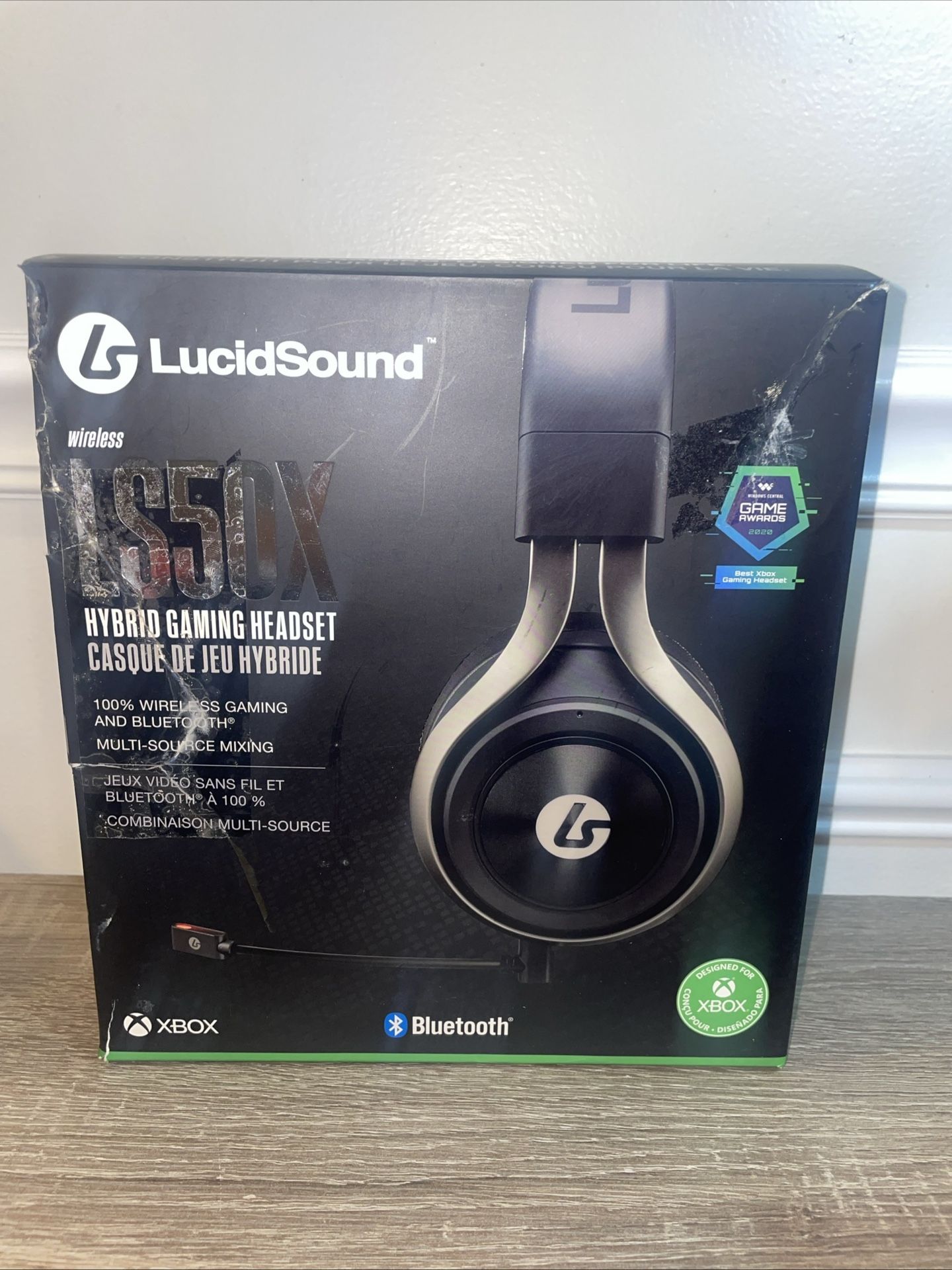 LucidSound LS50X 100% Wireless & Bluethooth Gaming Headset Open Box ..(#18)
