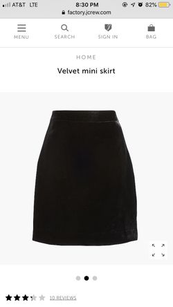 New with tags velvet skirt
