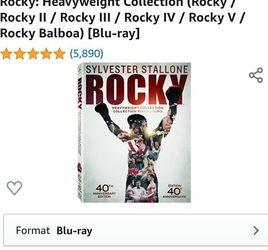 Rocky - Blueray 6 Disk - Unopen