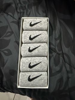Nike Crew Socks 5-Pack Gray [Many In Stock]