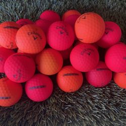 25 Callaways Super Soft . Red And Orange Color ⛳️ Balls