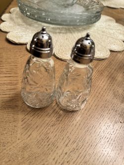 PRINCESS HOUSE CRYSTAL SALT & PEPPER SHAKERS