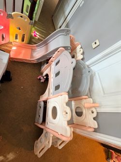 Kids Indoor Slide and Climber Play Set