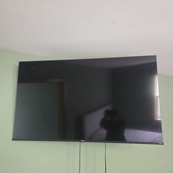 55" Hisense TV with wall mount