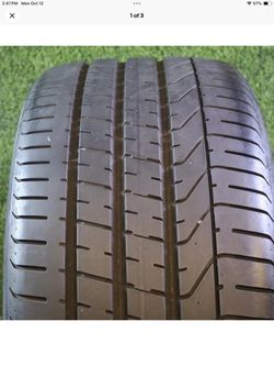 315 30R22 Pirelli PZERO with 85% Tread 7/32 107Y SKU 28135 Grade A Tires