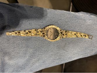 10k gold nugget seiko watch