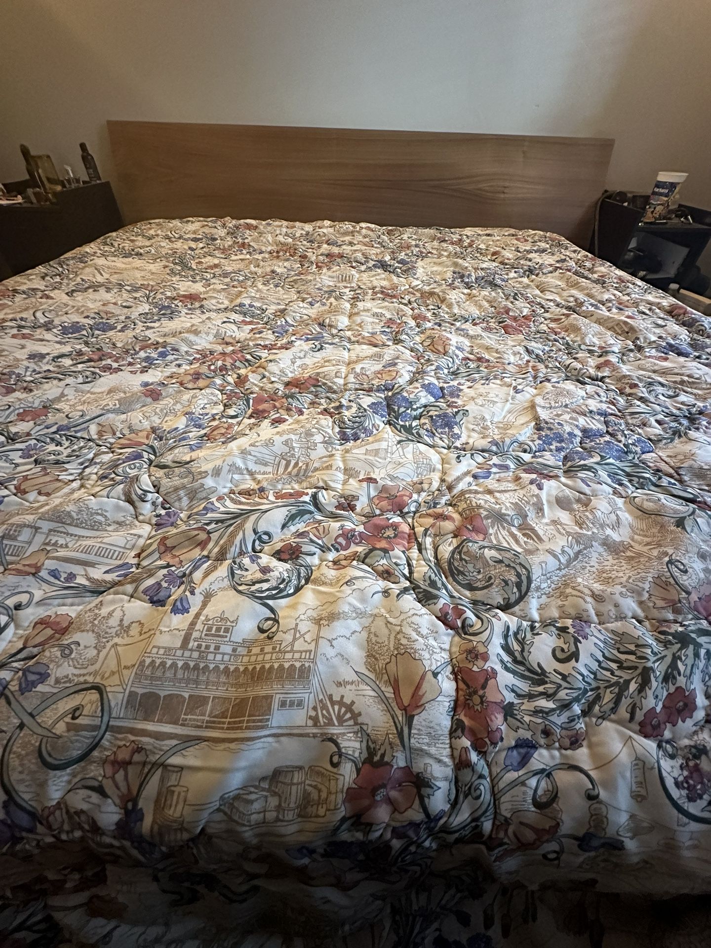 Vintage Disneyland Hotel Retired Queen Comforter Coverlet Cast Member Exclusive Rare