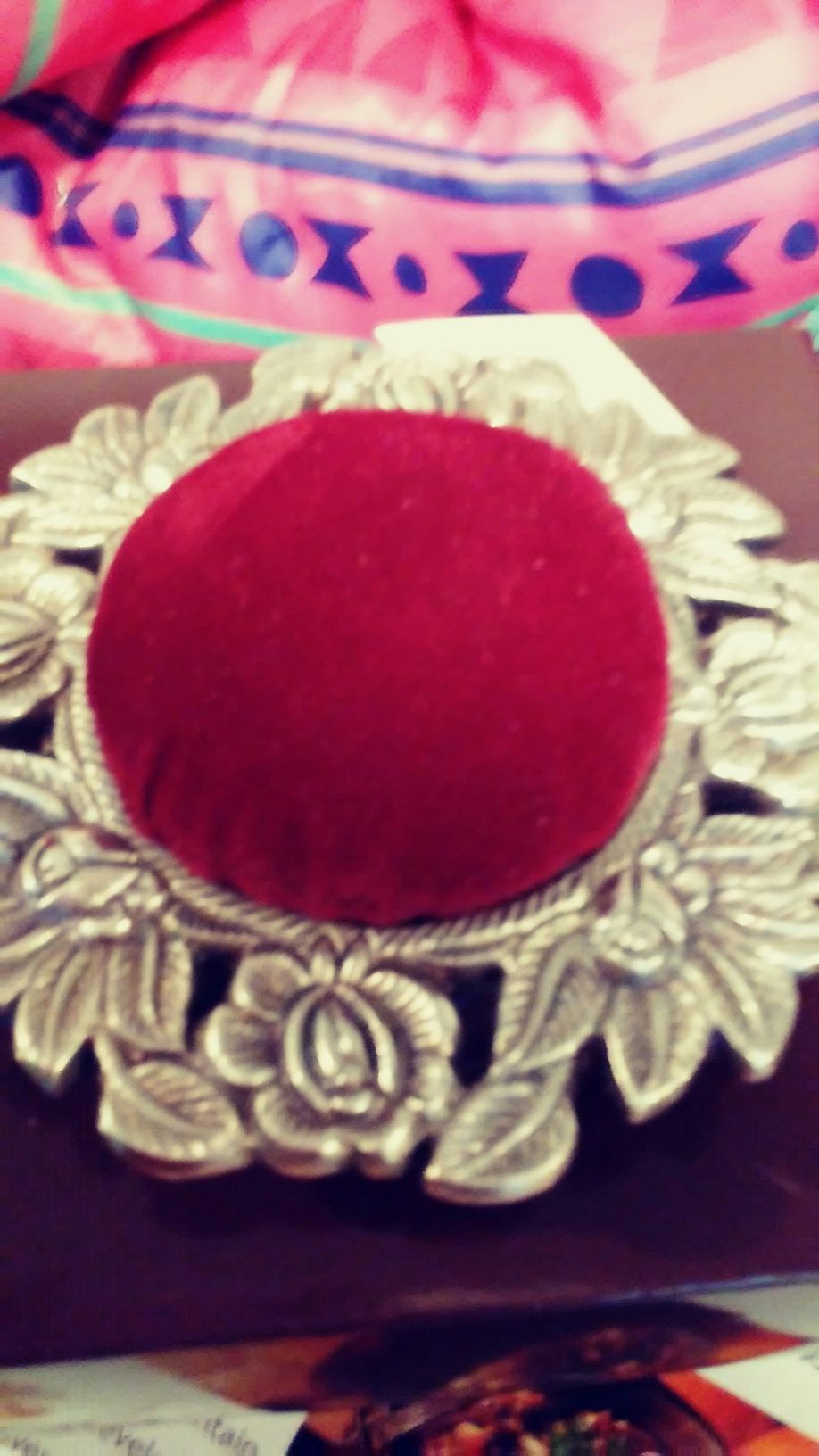 Victorian Sterling pin cusion