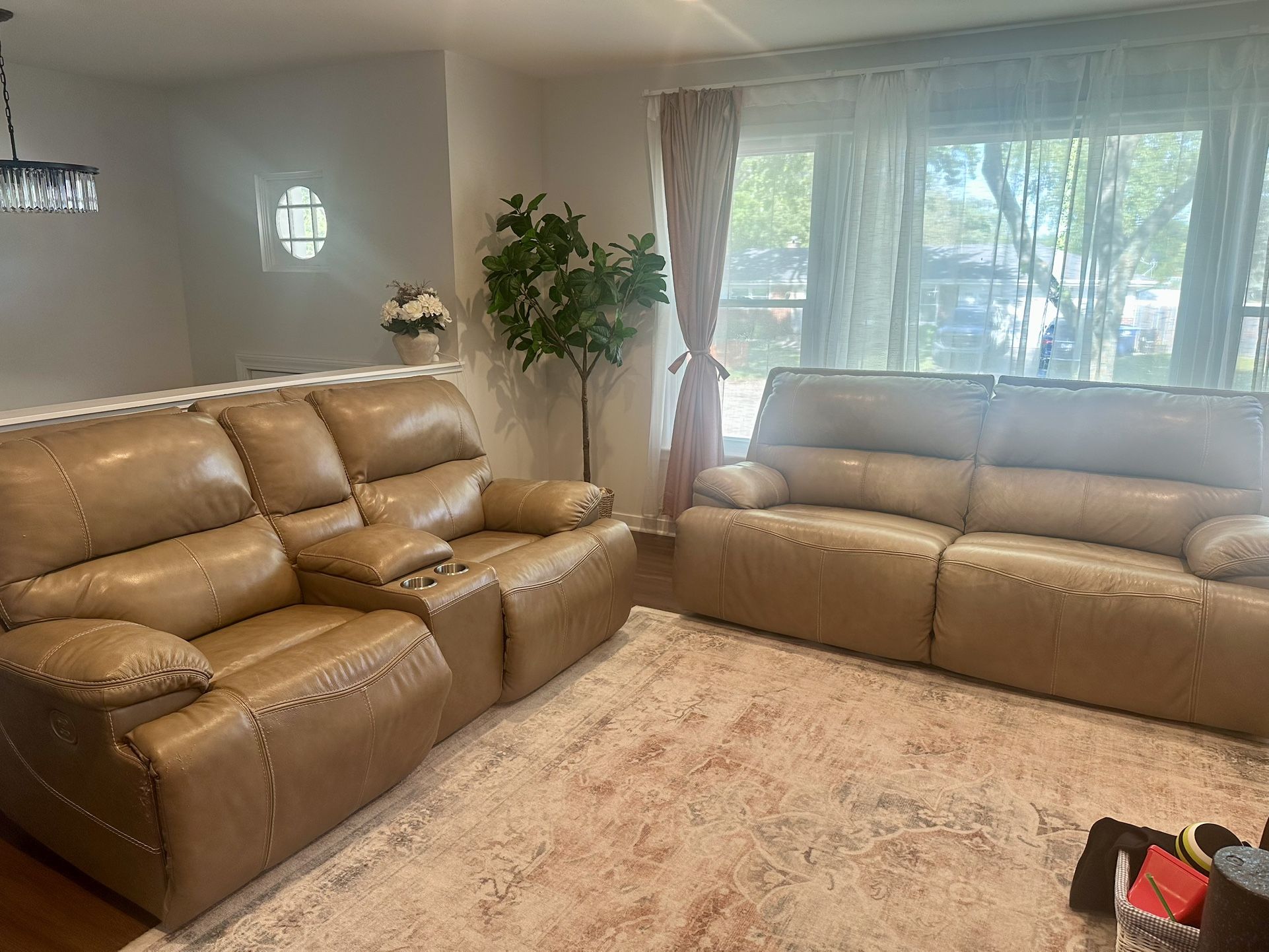 Leather Recliner sofa set