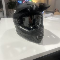 ILM Full Face Helmet With 100% Goggles (Dot Approved) Size-XL 59-61cm