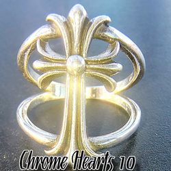 Chrome Hearts Huge Cross Ring Men's Size 10