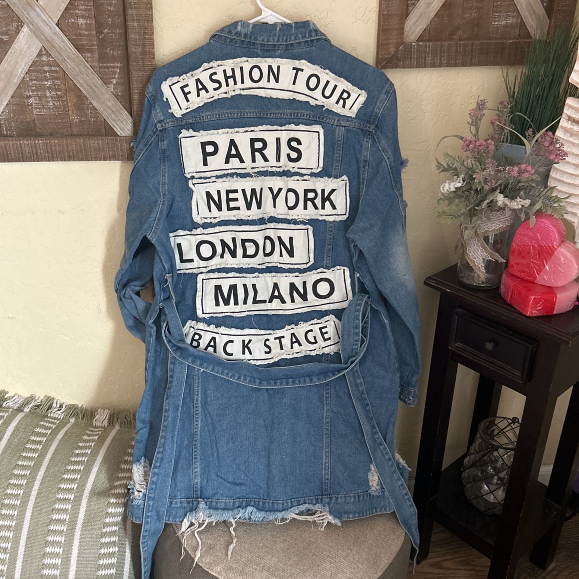 Long Fashionable Jean Jacket