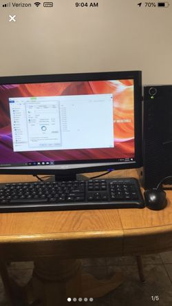 M series Lenovo Desktop with monitor (Intel Core i5 & 4 GB RAM