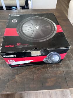 New Kicker CompR 12” 800W RMS Sub - Never Installed