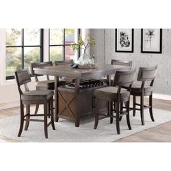 7PC Dining Table Set W/ Storage 